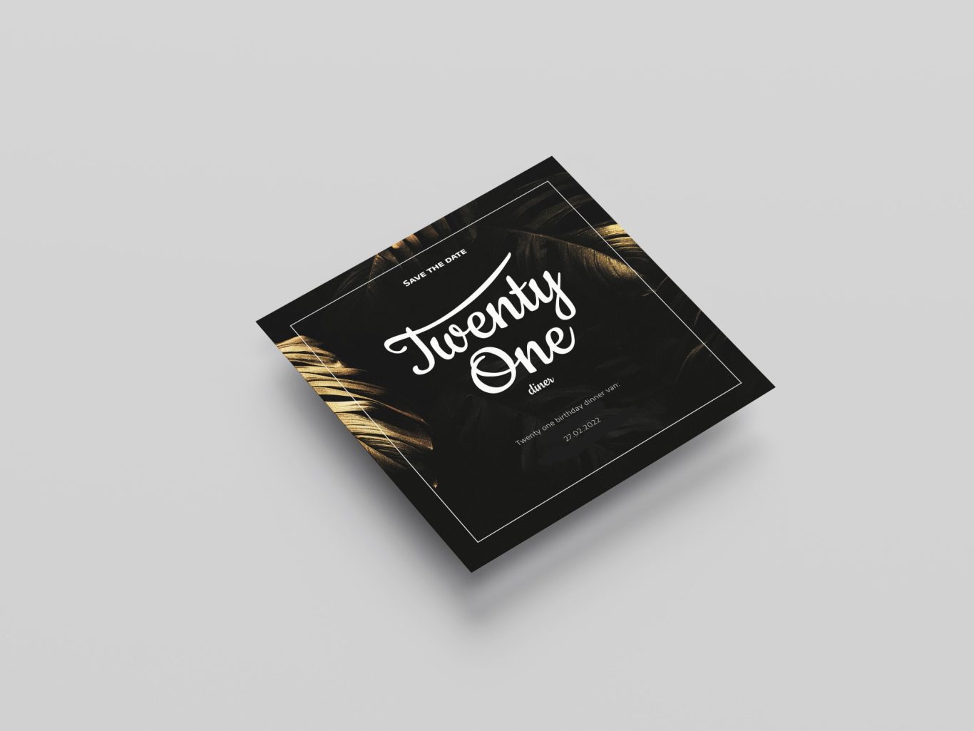 Grafisch ontwerp - uitnodiging